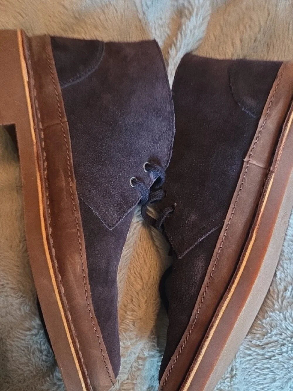Men's Clarks Suede Bushacre RandChukka Boots in Dark Blue - Classic Casual Style